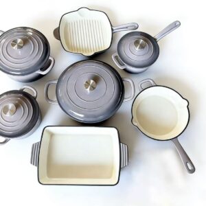 Cast Iron 11piece Grey set