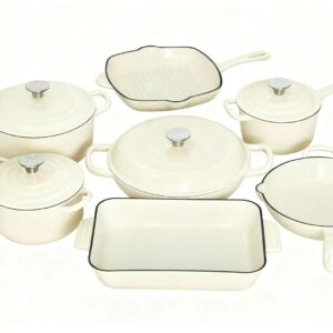 Cast Iron 11piece Cream Set