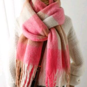 Scarf Brown and Pink