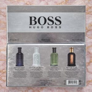 Giftset Hugo Boss Mini 4 Piece Silver